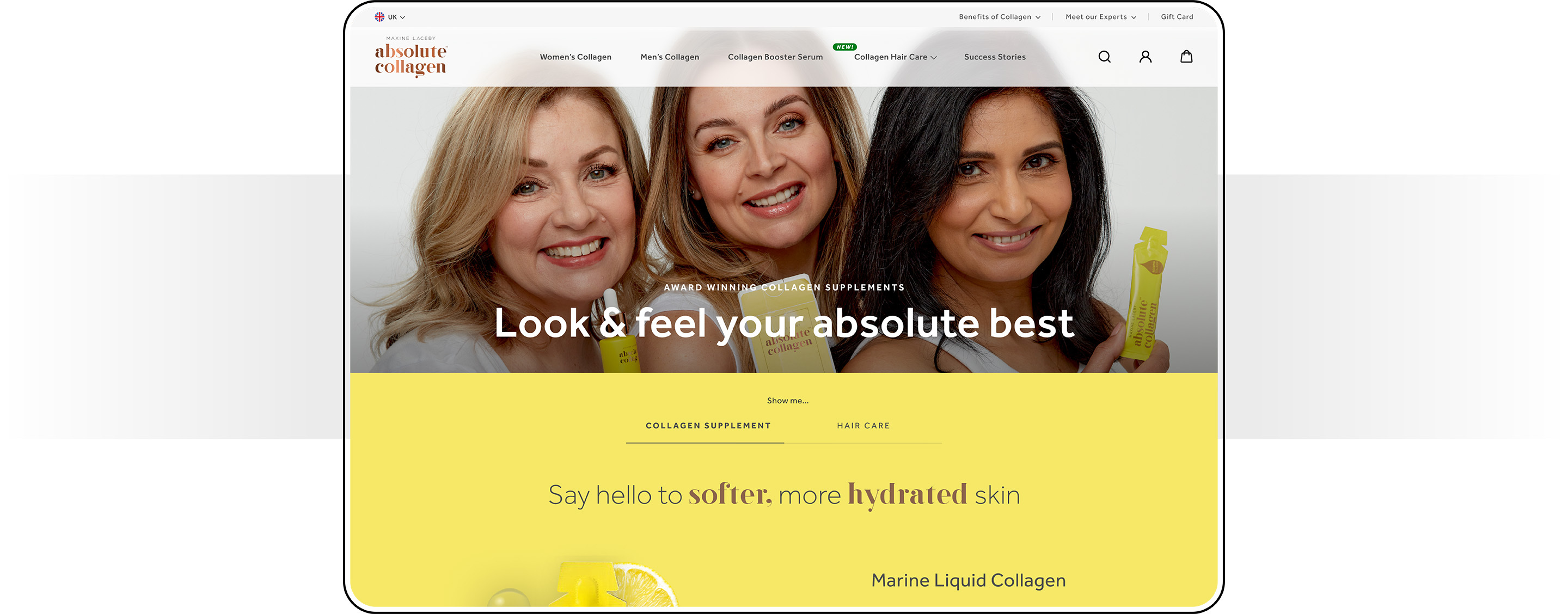 Absolute Collagen Homepage