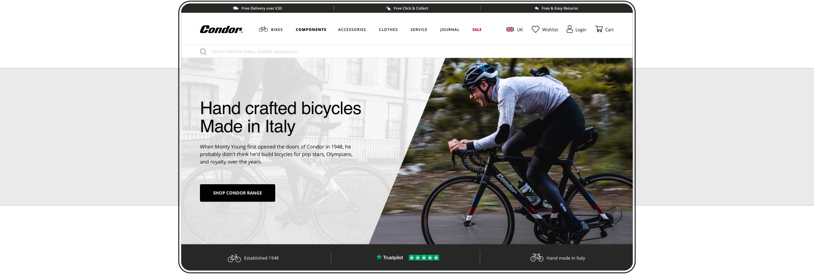 Condor Cycles Shopify Store by Fobkisco