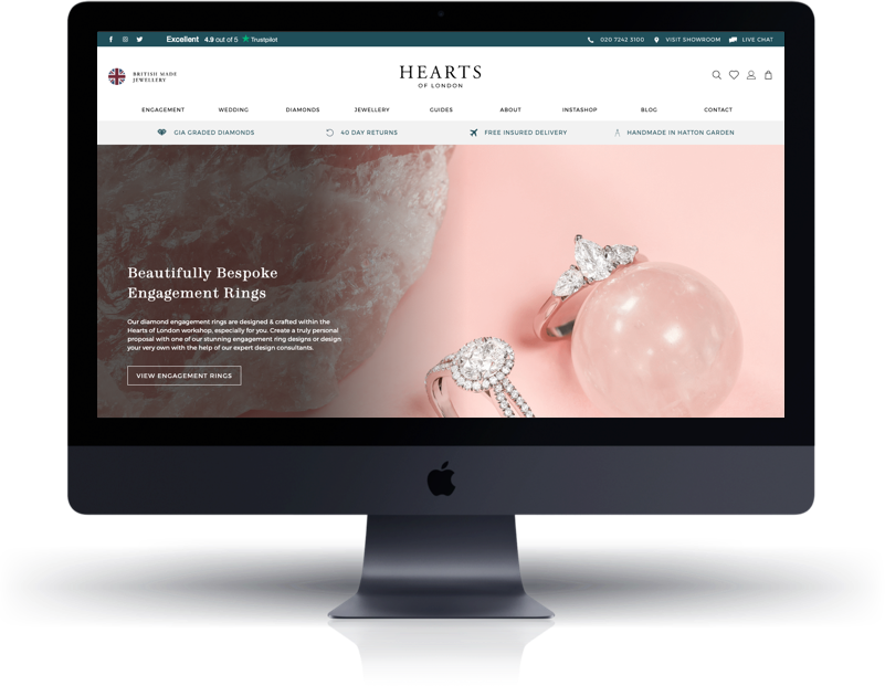 Hearts of  Shopify Store
