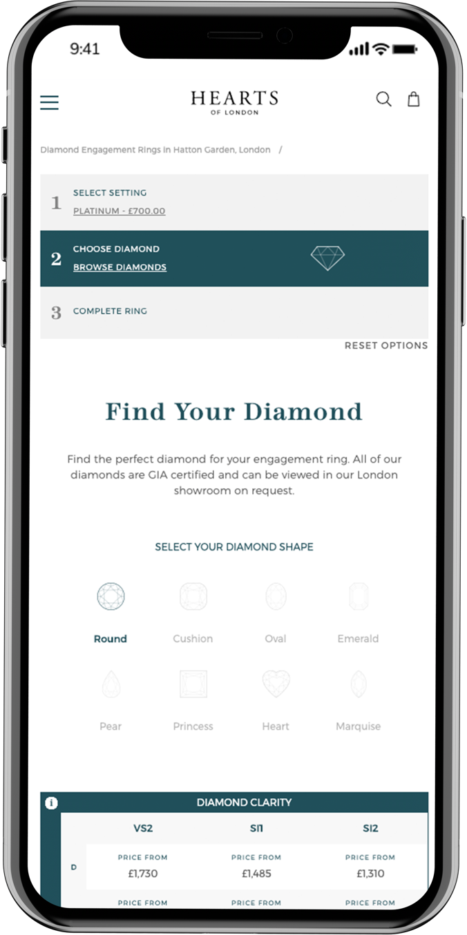 Hearts of  Find Diamond