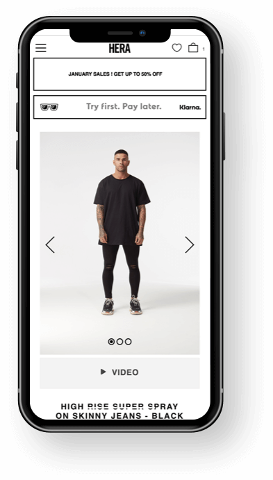 HERA  Mobile Product Page
