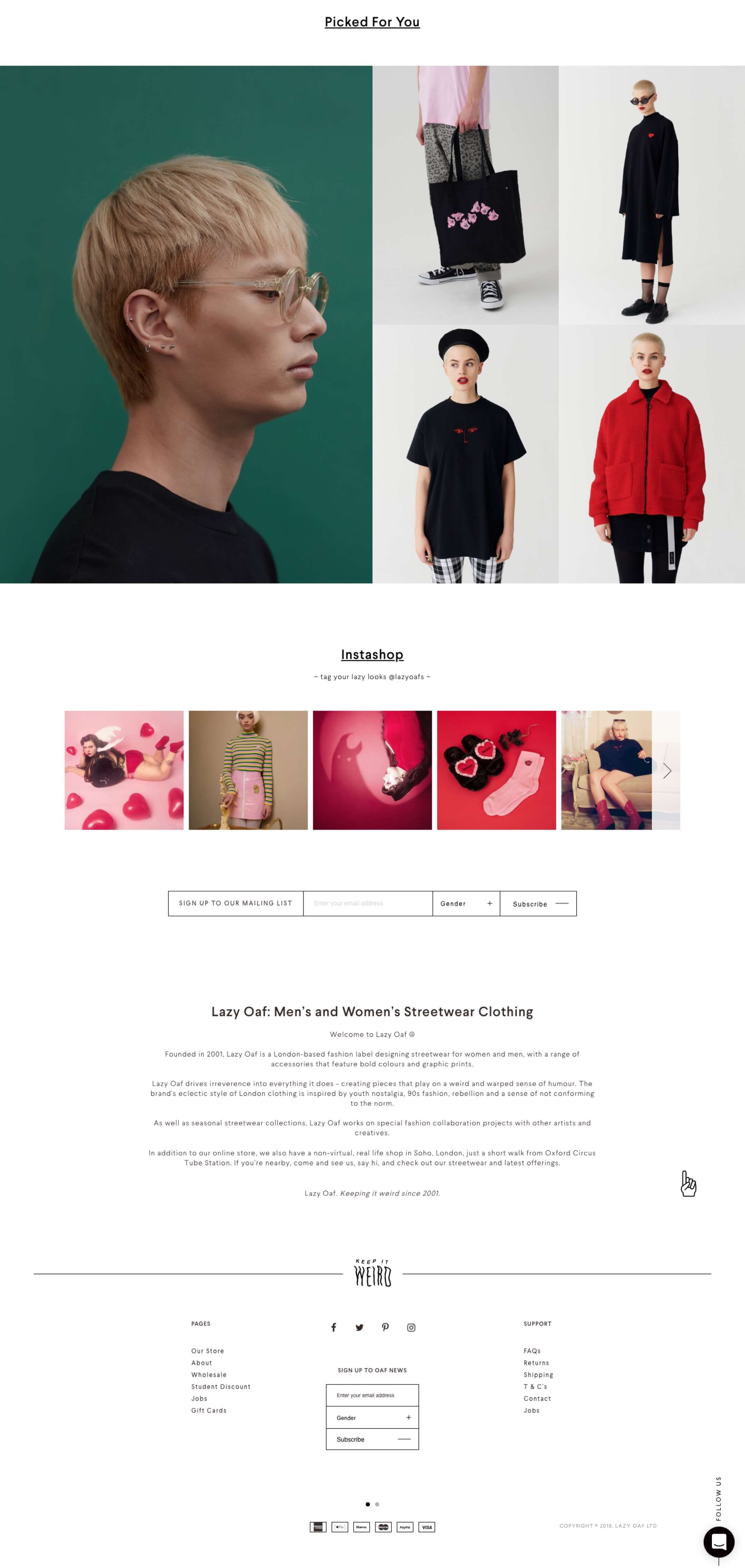 Lazy Oaf Picked For You