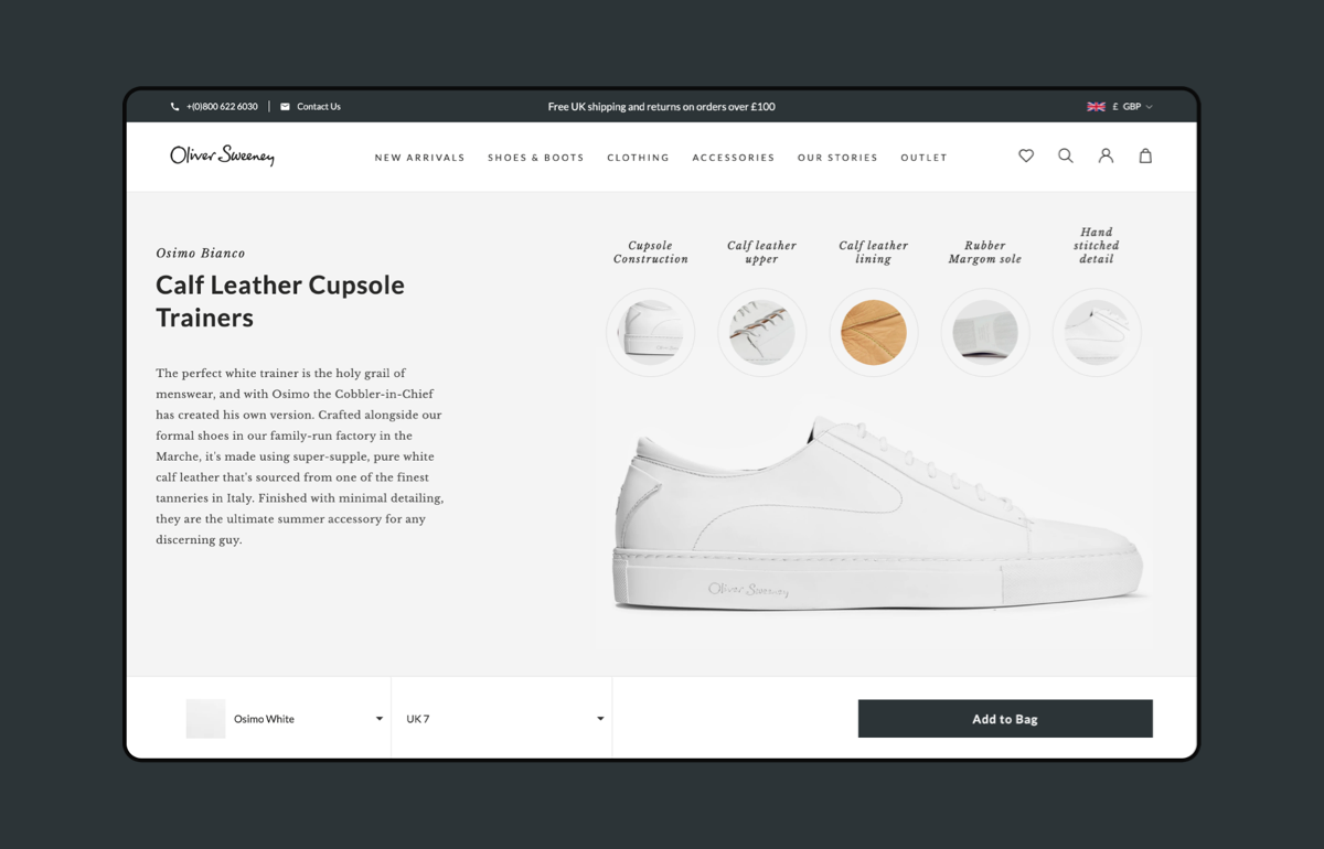 Oliver Sweeney Product Image Shopify