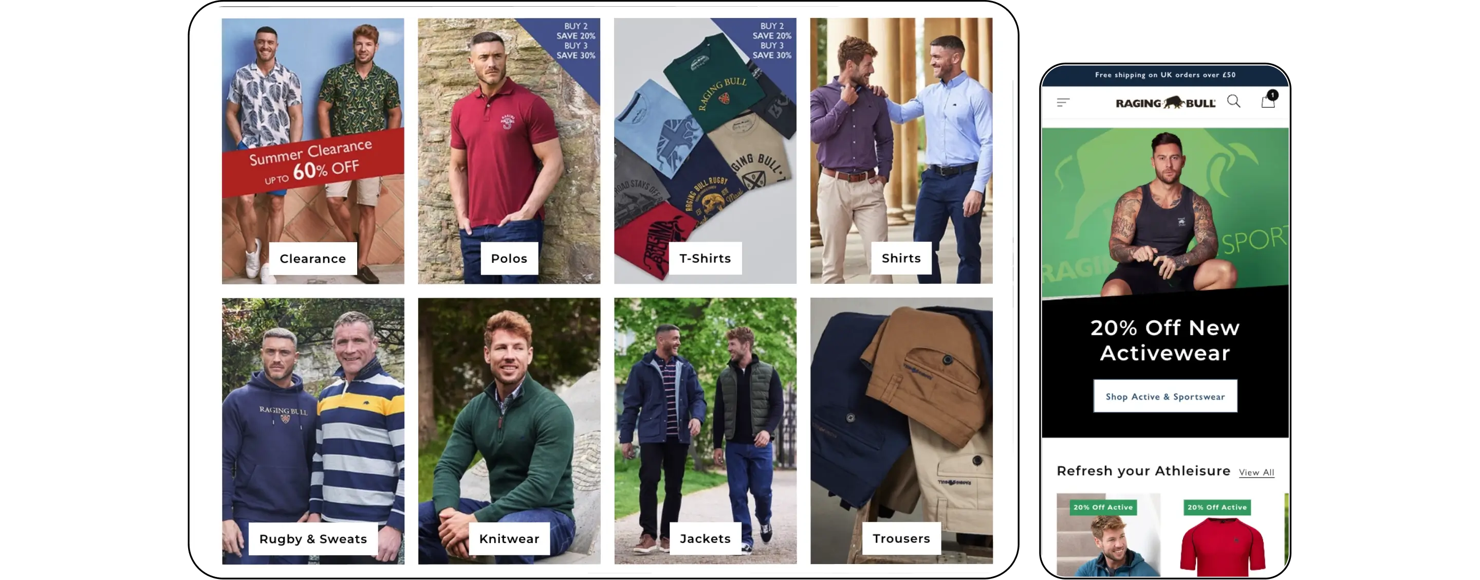 raging bull clothing brand product grid