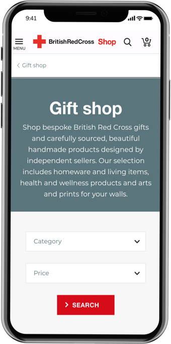 Red Cross mobile Site