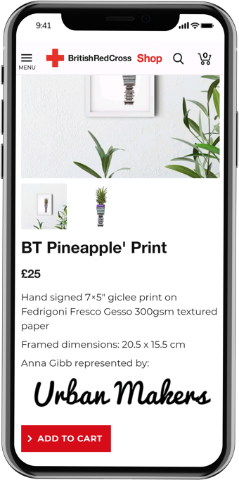 Red Cross Gift Shop Shopify Site