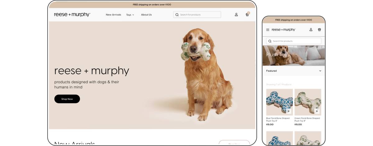 reese and murphy shopify store product collection