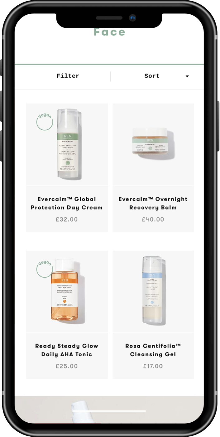 REN Skincare Mobile Products