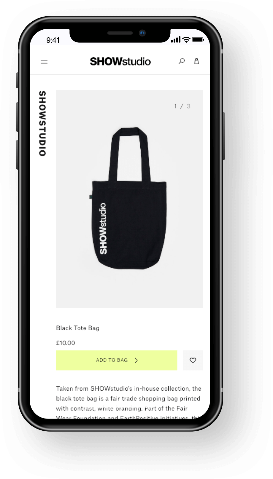 SHOWstudio Mobile Product