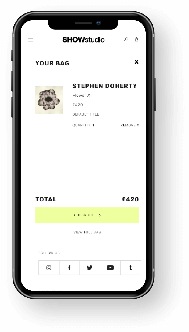 SHOWstudio Mobile Artist Work
