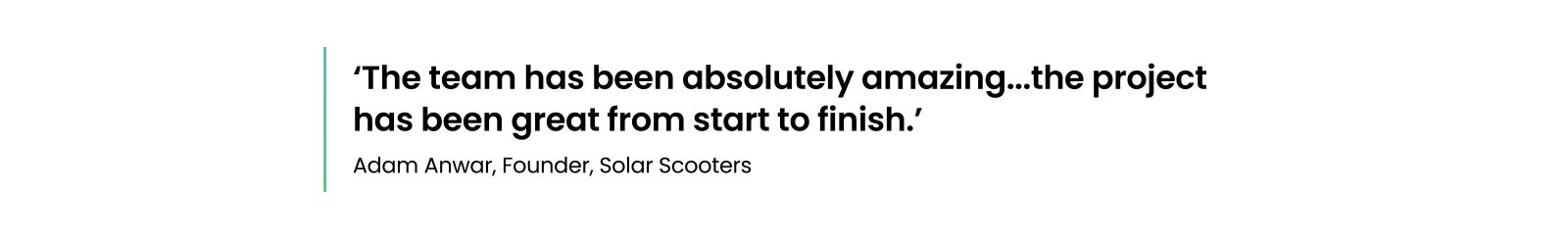 Solar Scooters Client Quote
