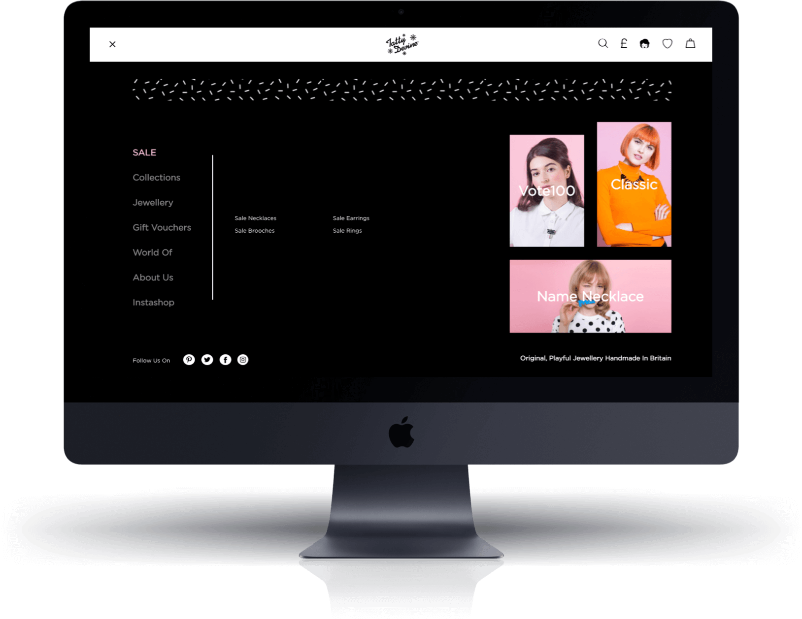 Tatty Devine Desktop Screenshot