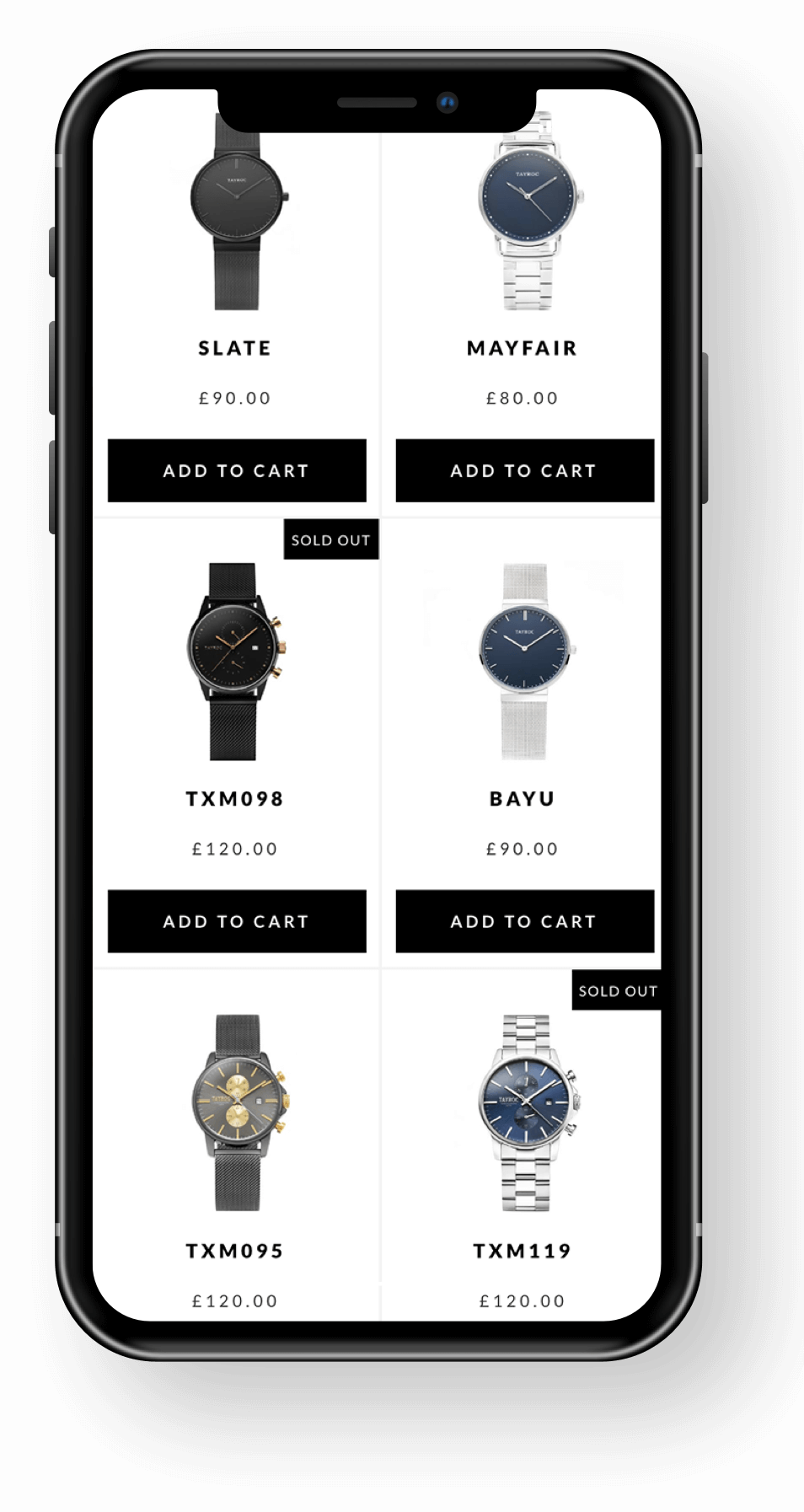 Tayroc Mobile Product Page