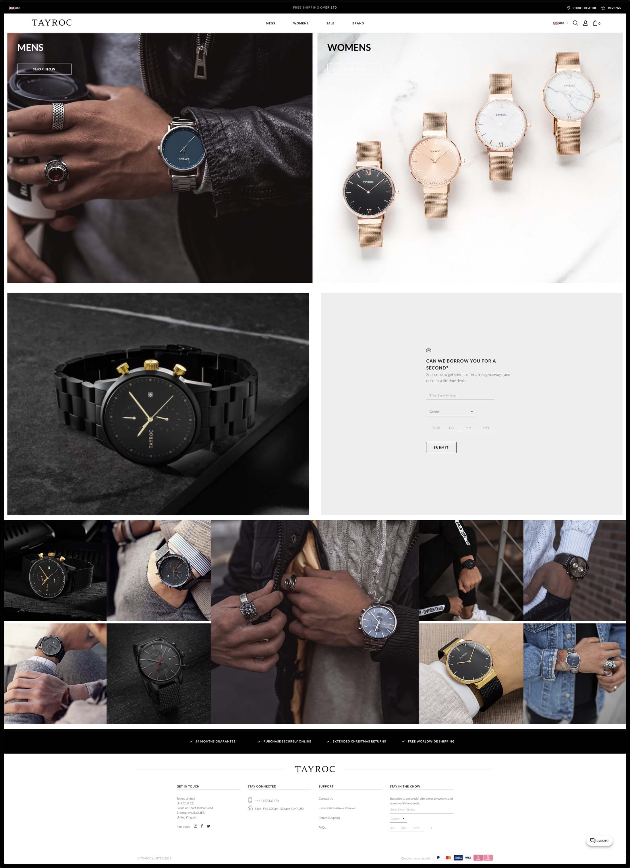 Tayroc Screenshot Home Page