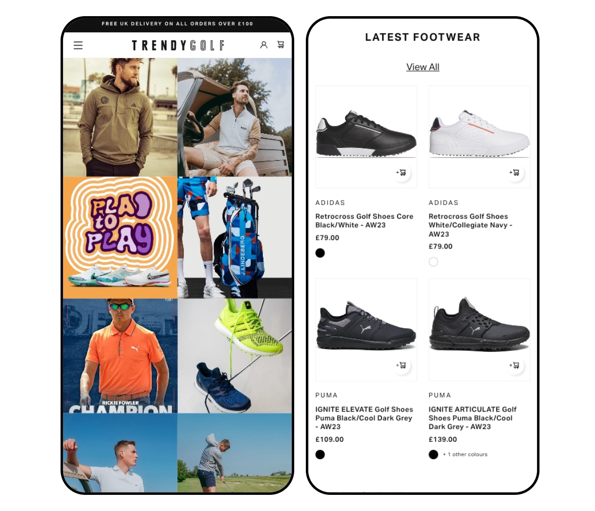 trendygolf on mobile - collection