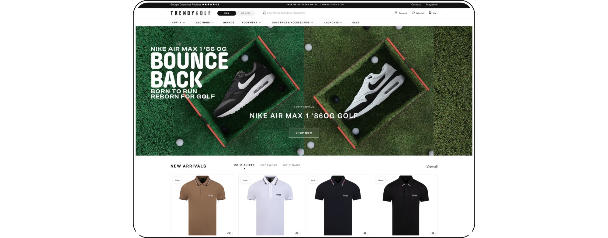 TRENDYGOLF homepage