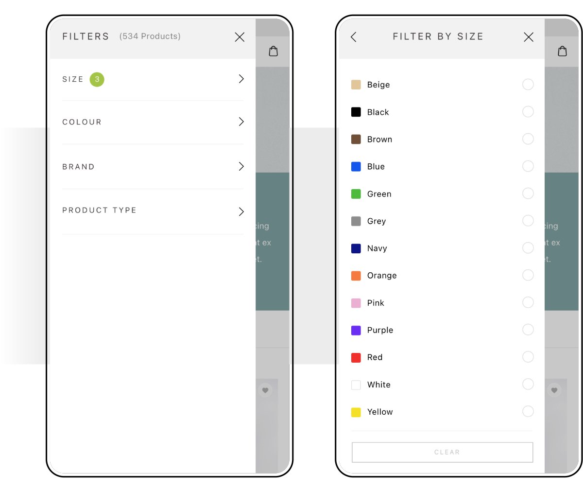 Twenty Petworth Product Filter